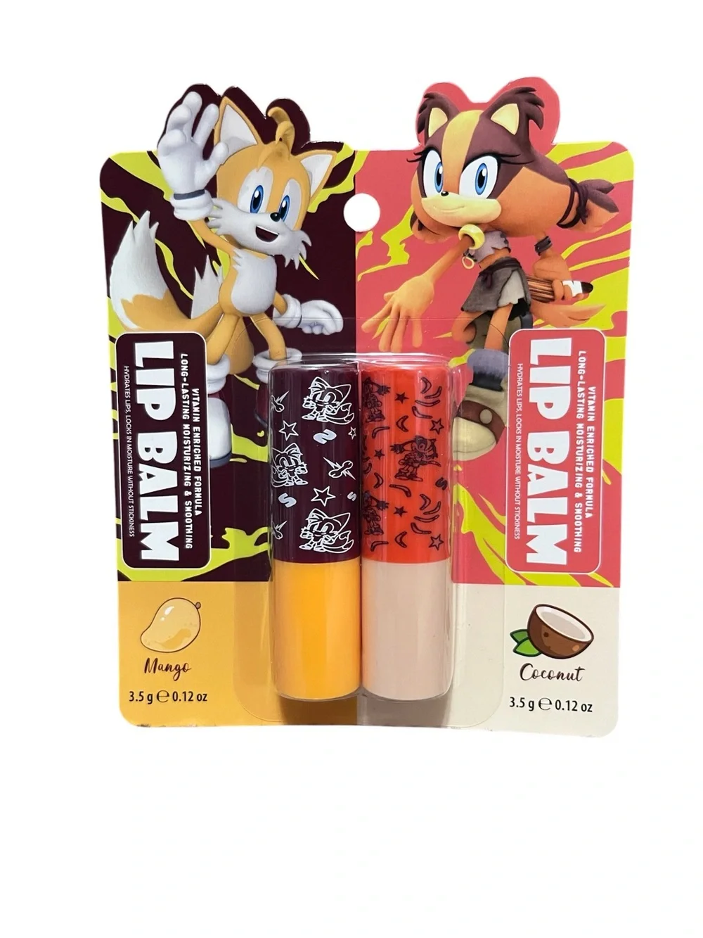 Sonic the Hedgehog 2-Pack Lip Balm Bundles – Mango & Coconut